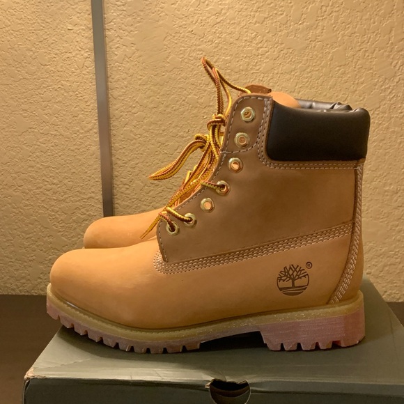 Timberland Tan Leather Lace-Up Boots - Picture 1 of 6